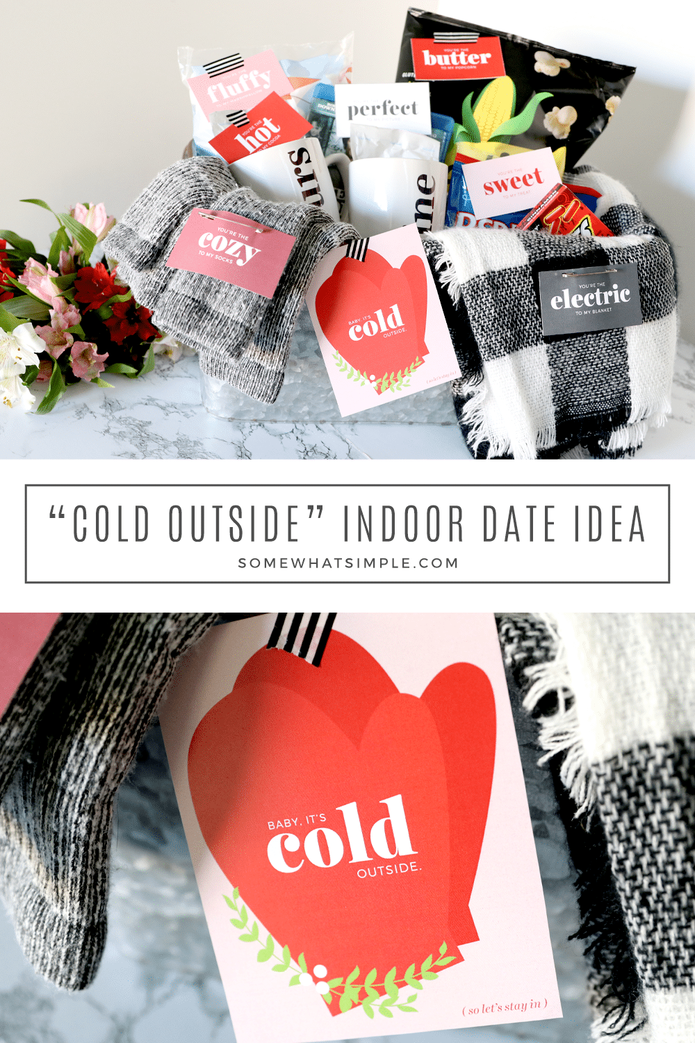 The perfect indoor date idea for the nights when it's too cold to go out! Get ready to get cozy! via @somewhatsimple