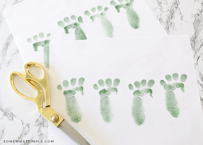 Leprechaun Footprints and Scavenger Hunt Somewhat Simple