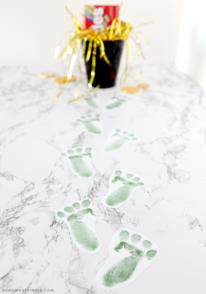 Leprechaun Footprints and Scavenger Hunt | Somewhat Simple