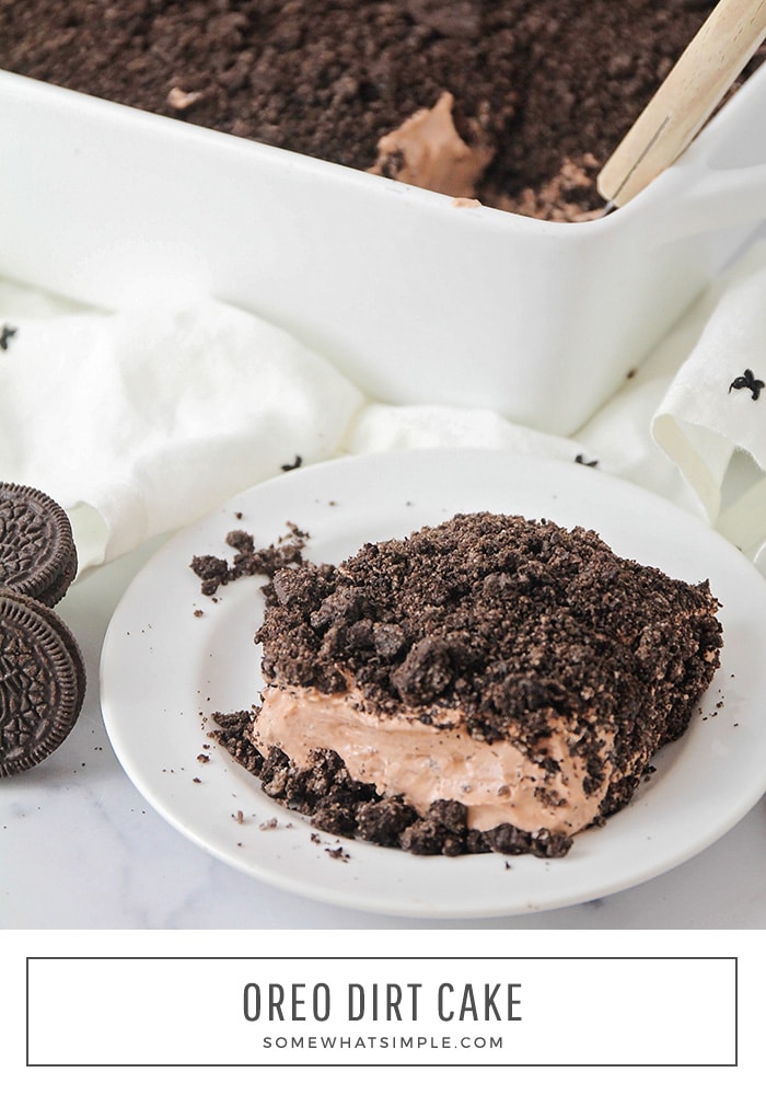 This Oreo dirt cake could not be easier to make, and it tastes fantastic! It's so chocolatey and delicious, and always a crowd pleaser! 