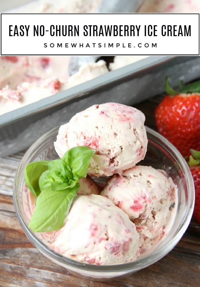 a bowl of homemade ice cream