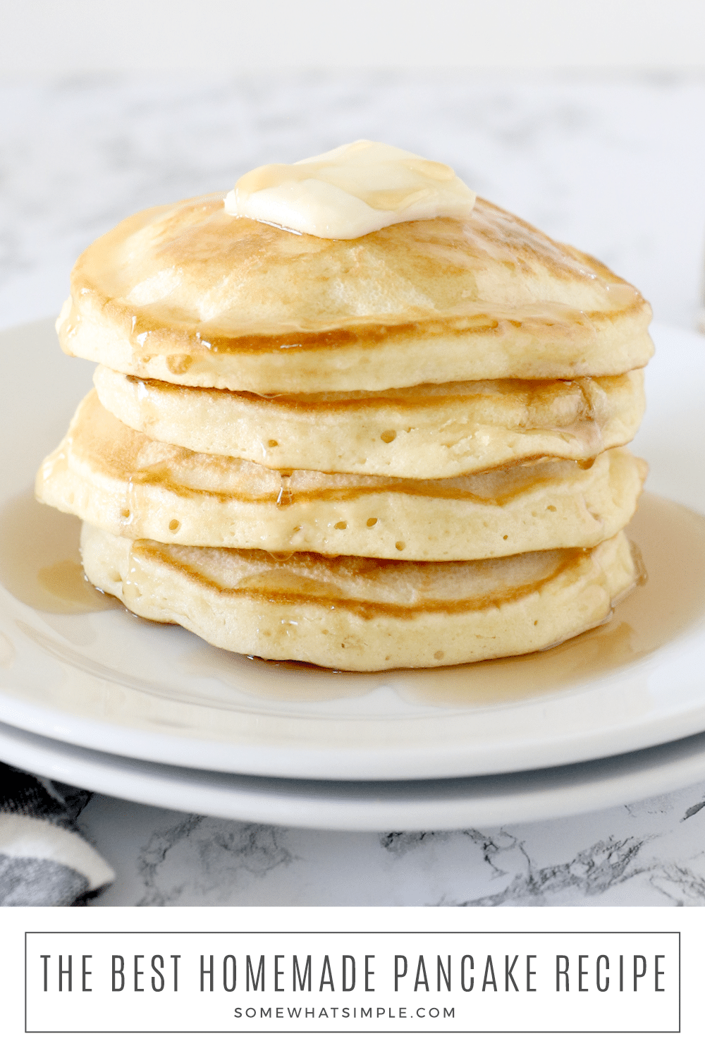 A 15-year quest to duplicate grandma's famous pancake recipe results in the discovery of the best pancakes ever! These pancakes are guaranteed to be the fluffiest you'll ever make. I promise, once you taken a bite of this pancake recipe, you'll think it's the best you've ever had. via @somewhatsimple