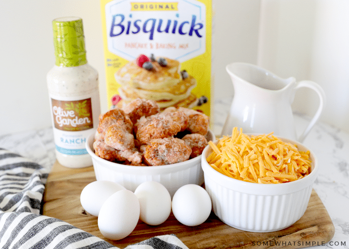 ingredients for buffalo chicken cupcakes