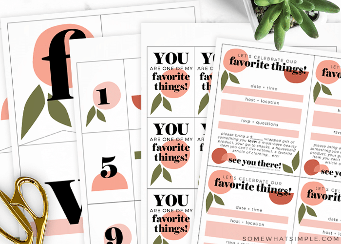 Favorite Things Party | from Somewhat Simple .com