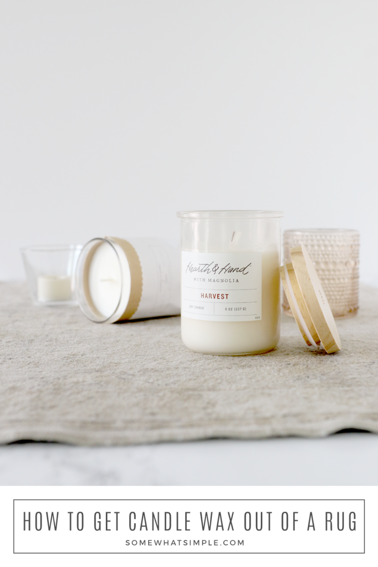 How to Clean Candle Wax from Somewhat Simple