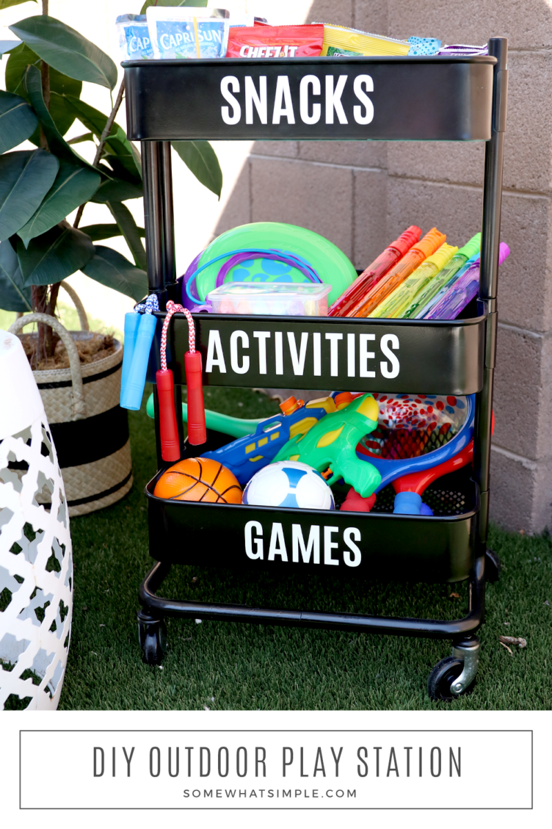 outdoor play station on the grass