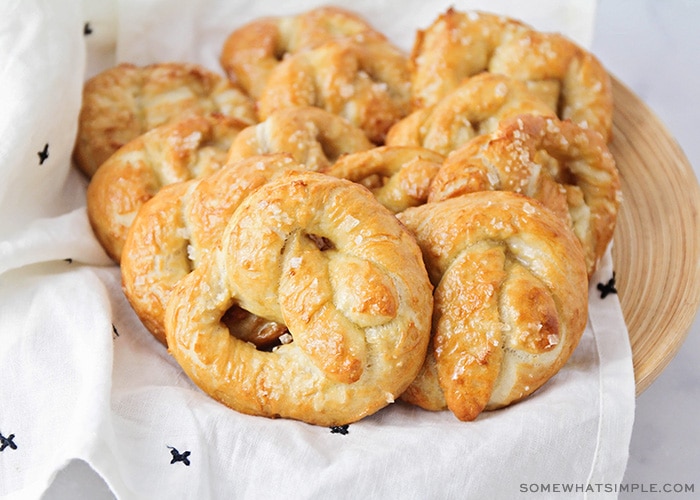 These chewy and soft sourdough pretzels are so delicious, with the perfect pretzel flavor. You won't believe they are homemade! 