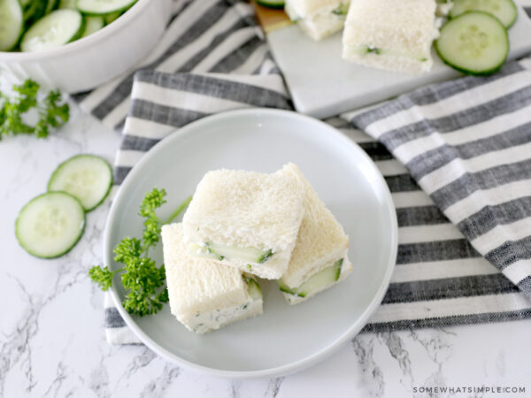 Cucumber Sandwiches - from Somewhat Simple .com