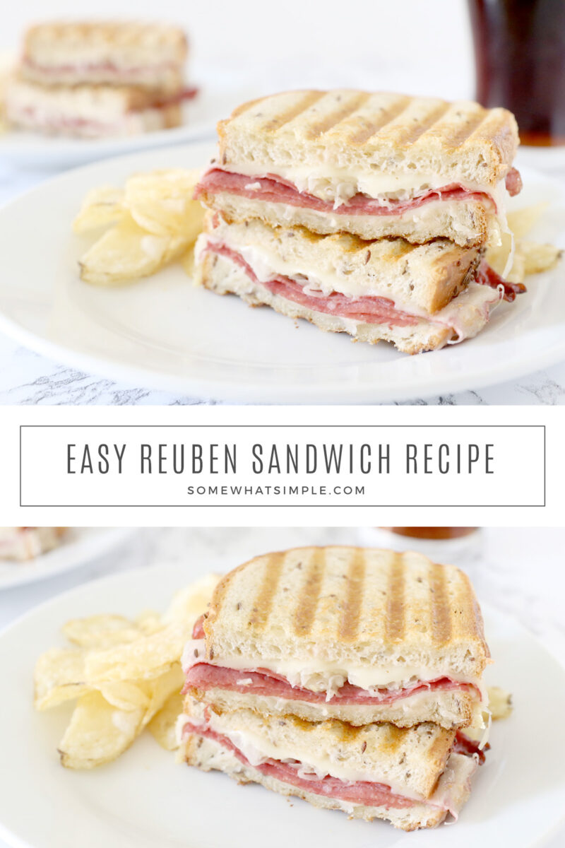 Collage of reuben sandwiches