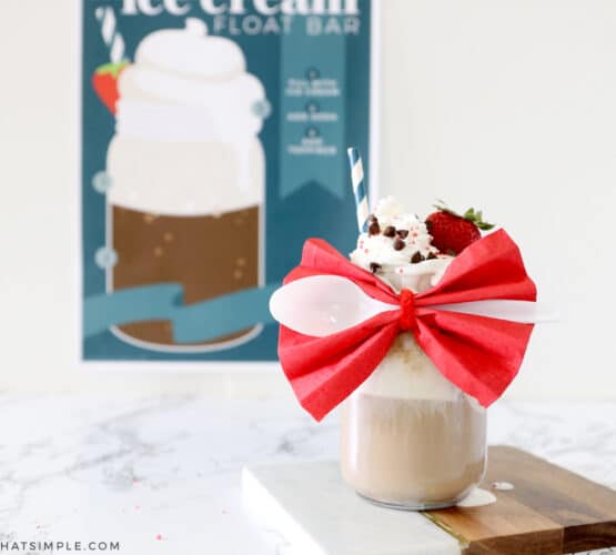 fathers day ice cream float bar