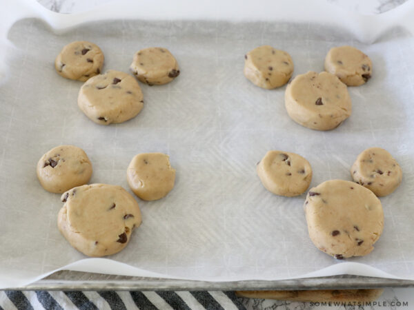 flattened mickey cookie dough