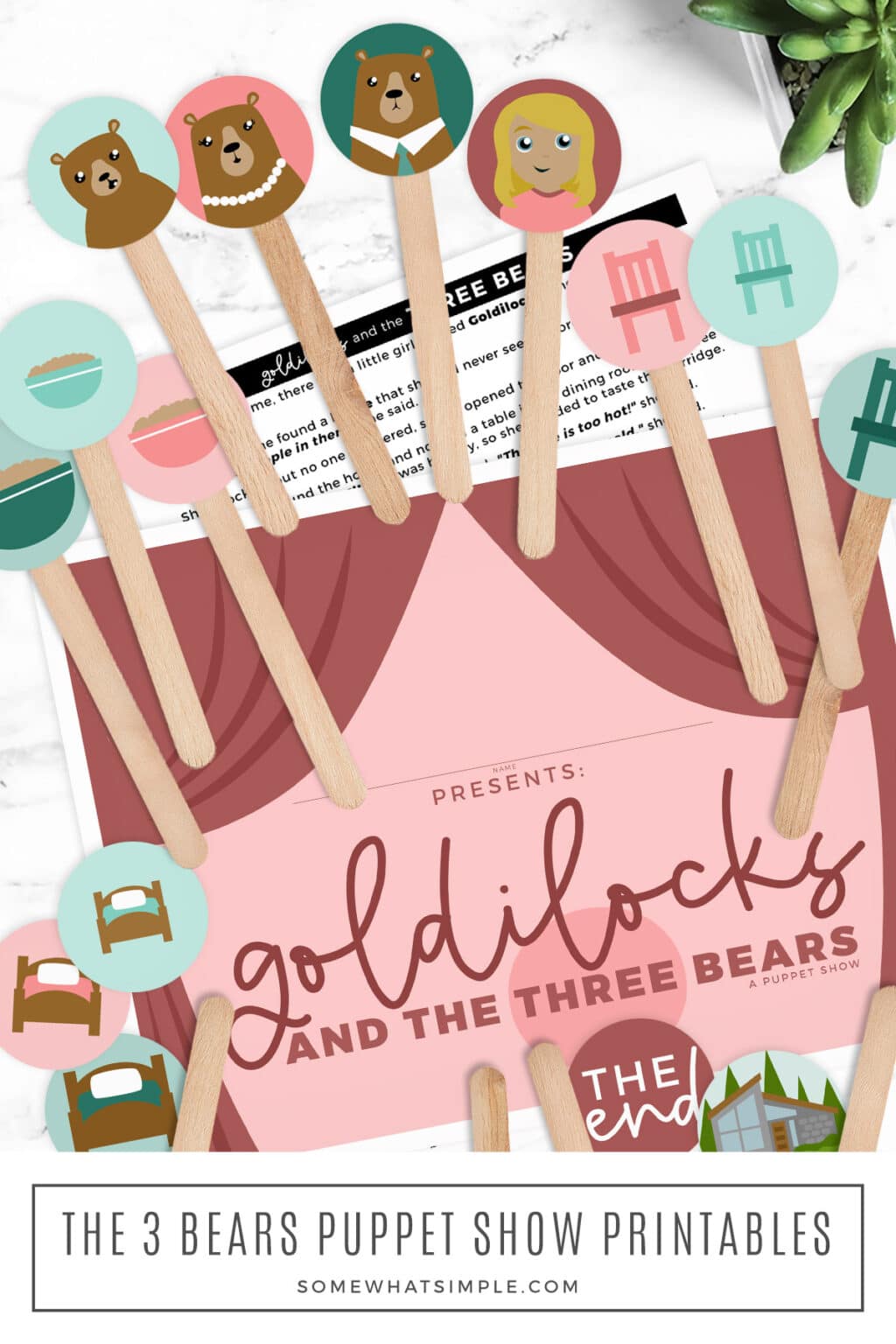 Puppet Show Printables from Somewhat Simple