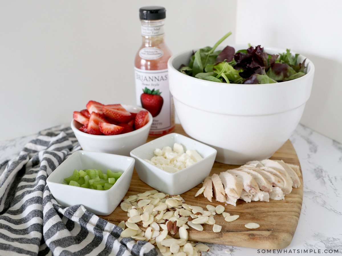 ingredients for a summer salad