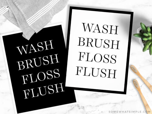 Printable Bathroom Rules Sign - Somewhat Simple