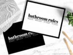 Printable Bathroom Rules Sign - Somewhat Simple