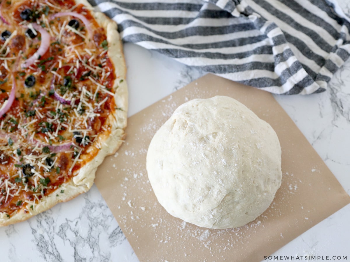 Easy Pizza Dough Recipe from Somewhat Simple