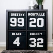 sports room jersey shelves