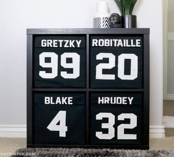sports room jersey shelves