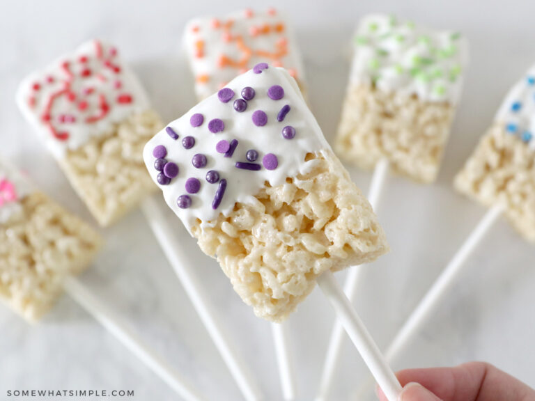 Rice Krispie Treats on a Stick Somewhat Simple