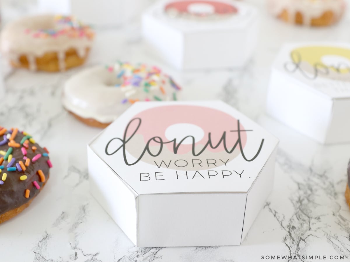 printable donut box