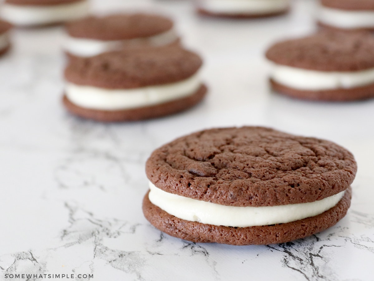 homemade oreo close up