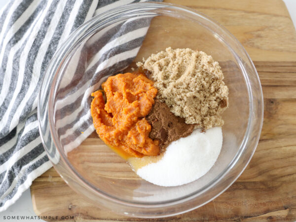 ingredients for pumpkin twist filling