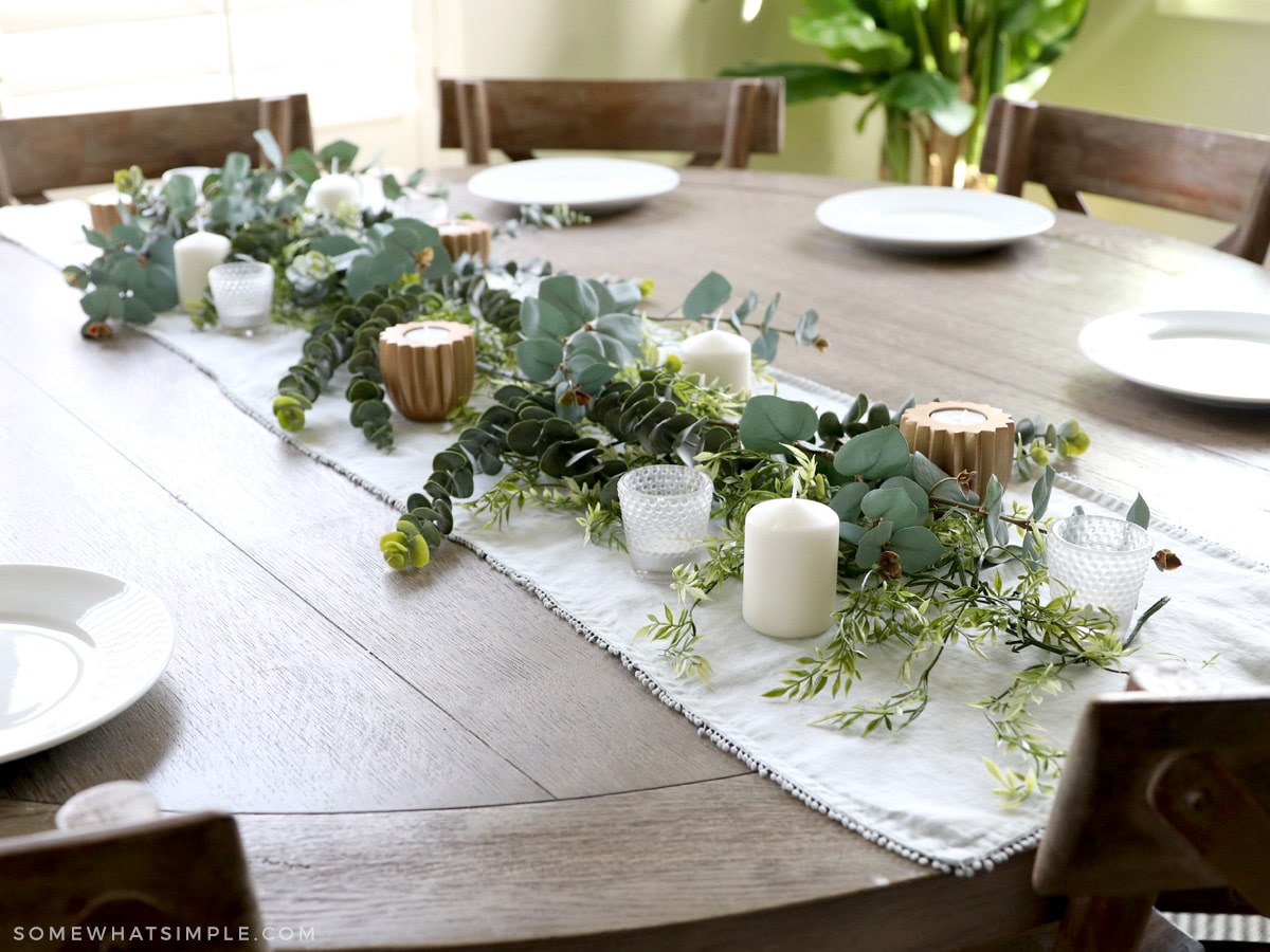 adding place settings on the table