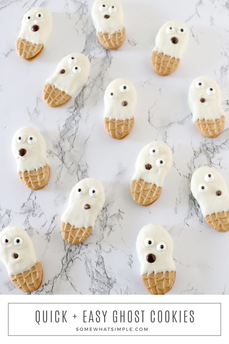 long image of ghost cookies