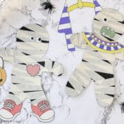 masking tape mummy craft for kids