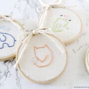 finished embroidery projects