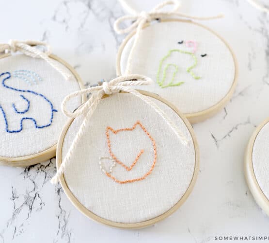 finished embroidery projects