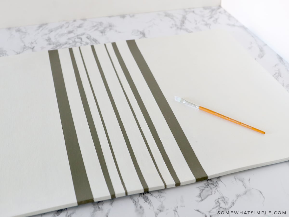 making the lines crisp by painting with a paint brush