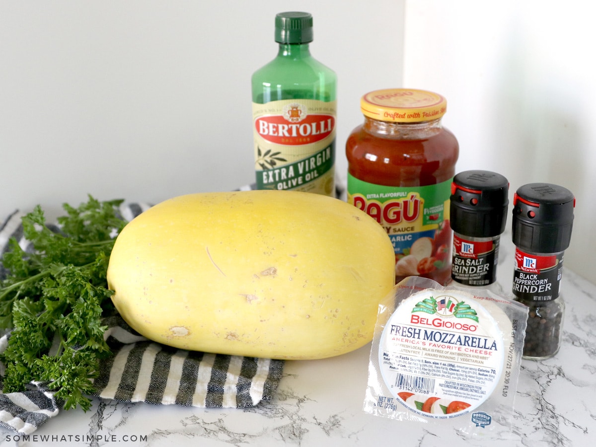 ingredients needed for spaghetti squash