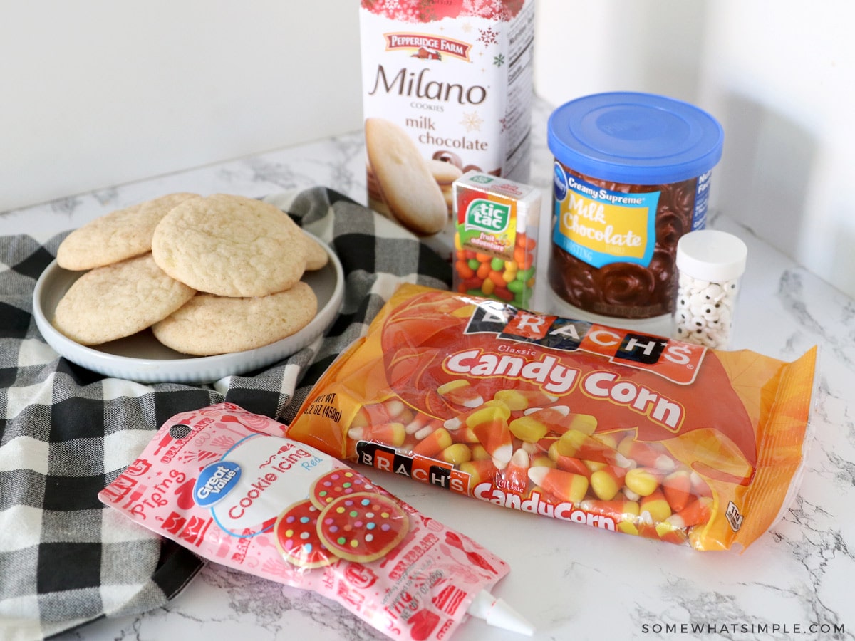 ingredients to make turkey sugar cookies