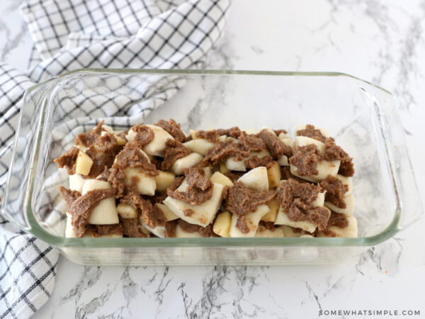 apple cinnamon bread ready to bake