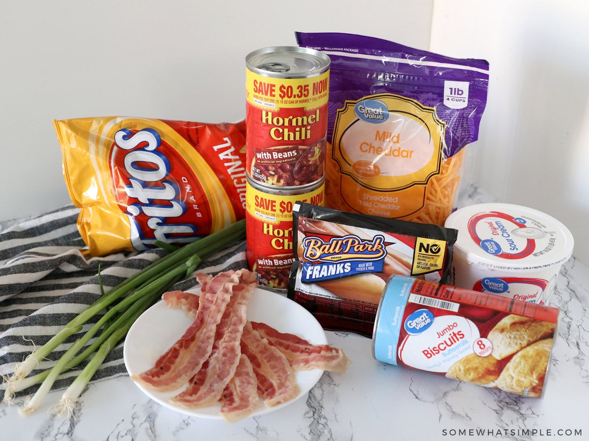 ingredients needed to make chili dog casserole