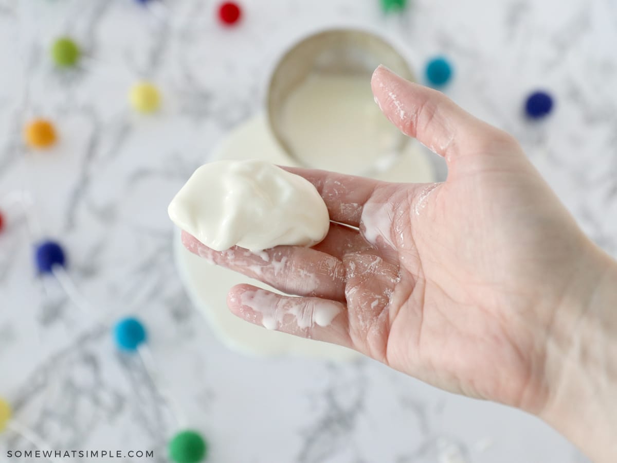 oobleck as a solid in your hands