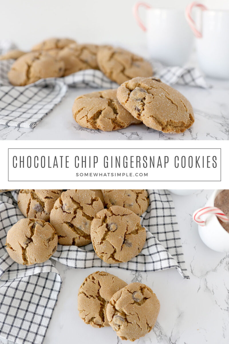 a collage of gingersnap cookies