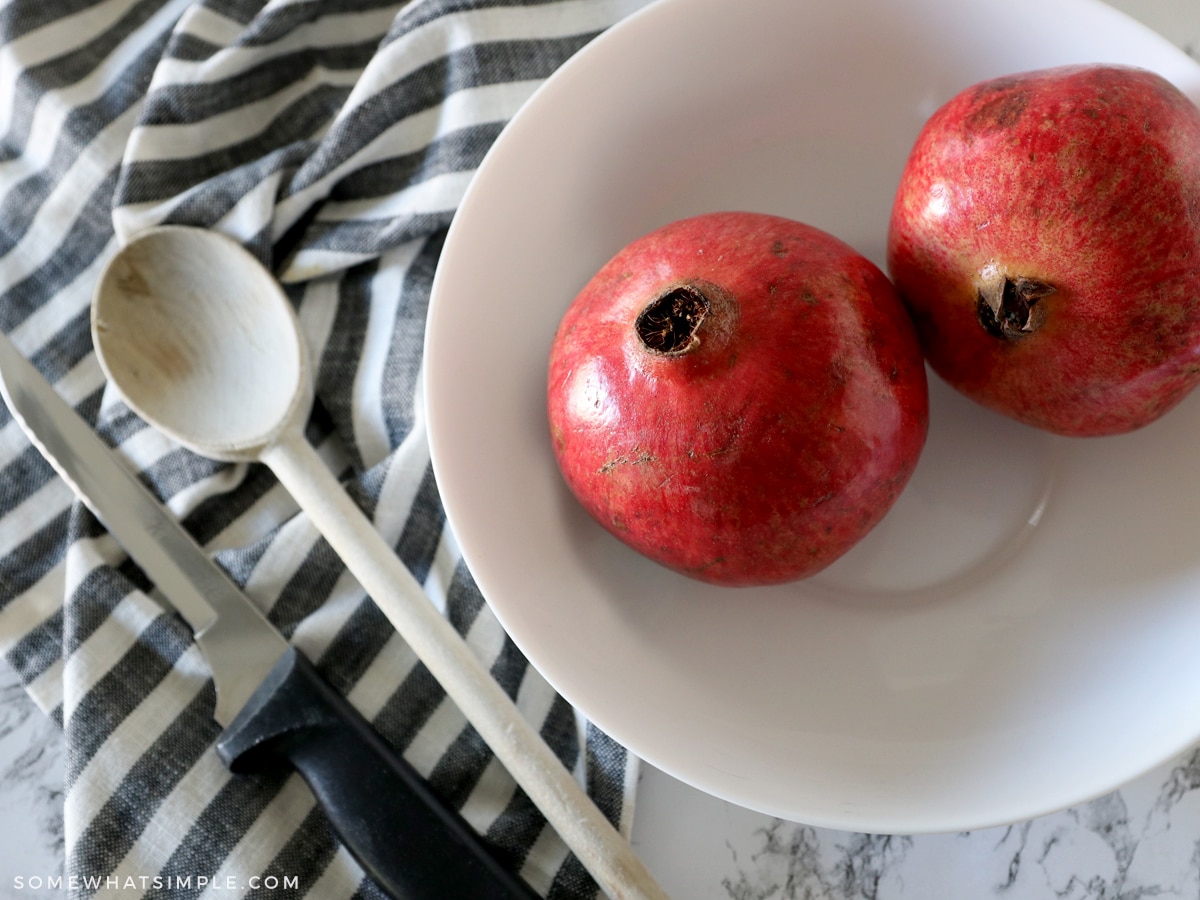 what you need to easily deseed a pomegranate
