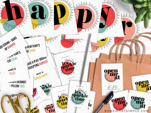 NYE Party Printables - Somewhat Simple