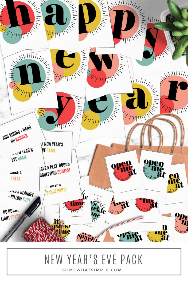 long image of new years eve party printables