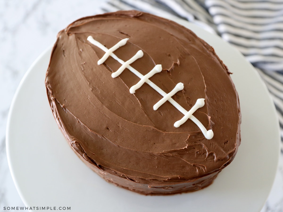 Easy Football Cake - Somewhat Simple