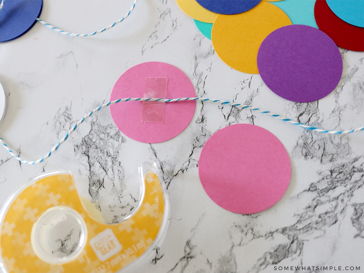 EASY No-Sew Paper Garland