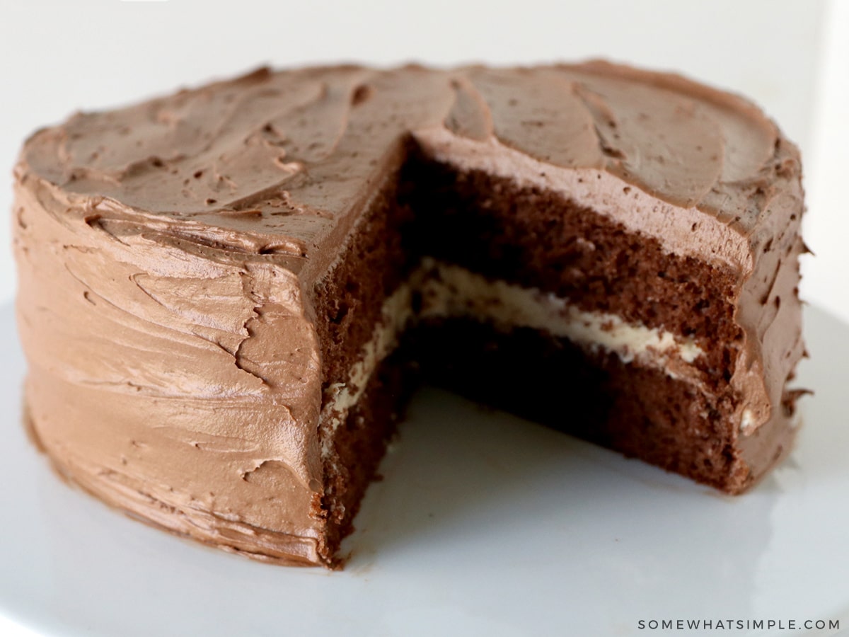 2 layer chocolate cake 