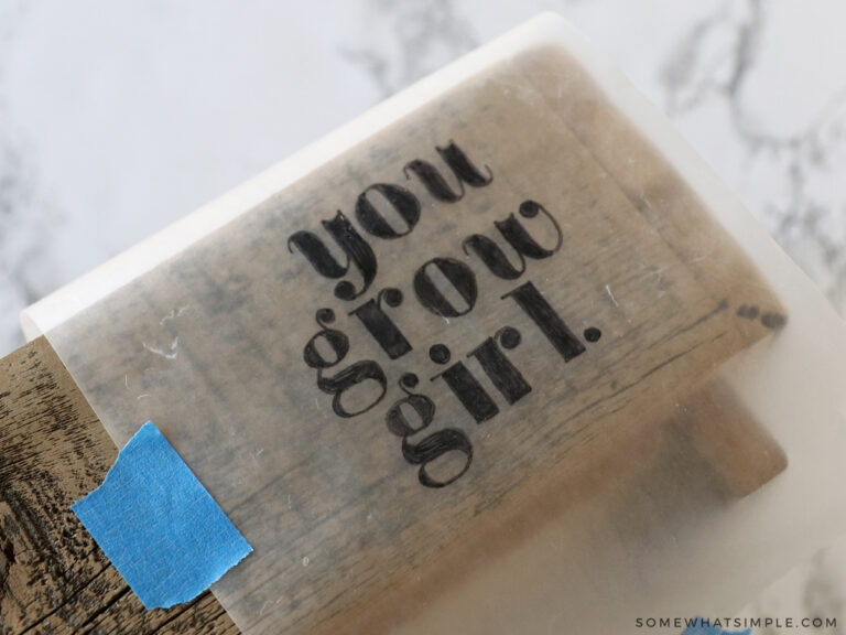 How to Make a Wax Paper Stencil from Somewhat Simple