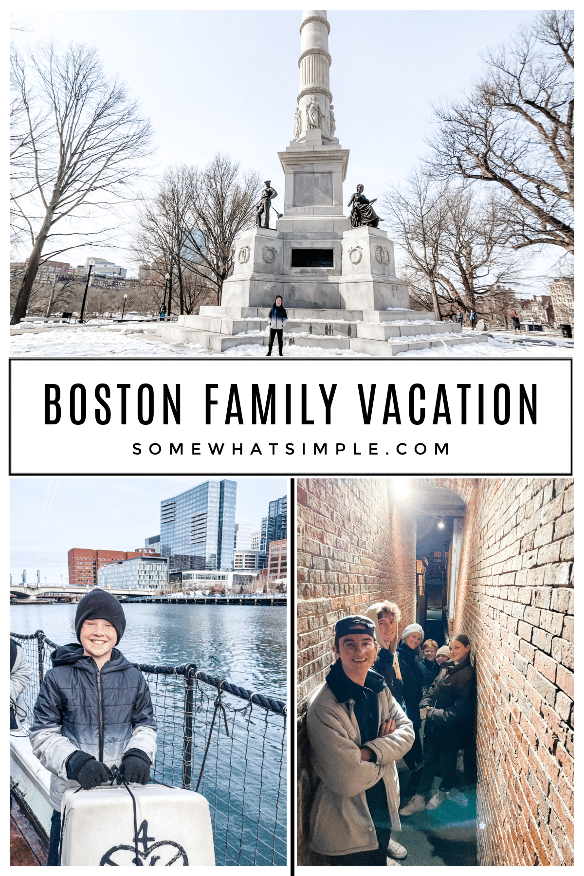 3 days in the Boston area full of history and fun! Here's how to plan the perfect Boston family vacation and create memories that will last a lifetime! via @somewhatsimple