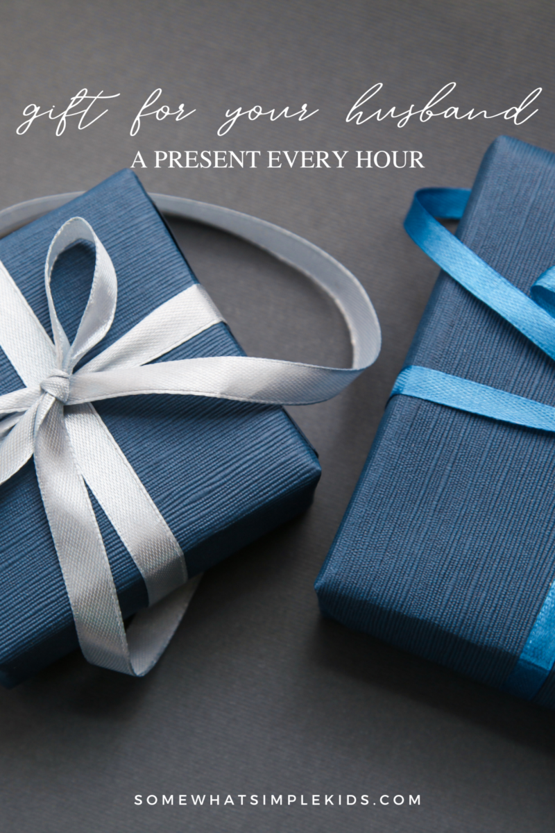 long image with text overlay showing two birthday gifts for a guy