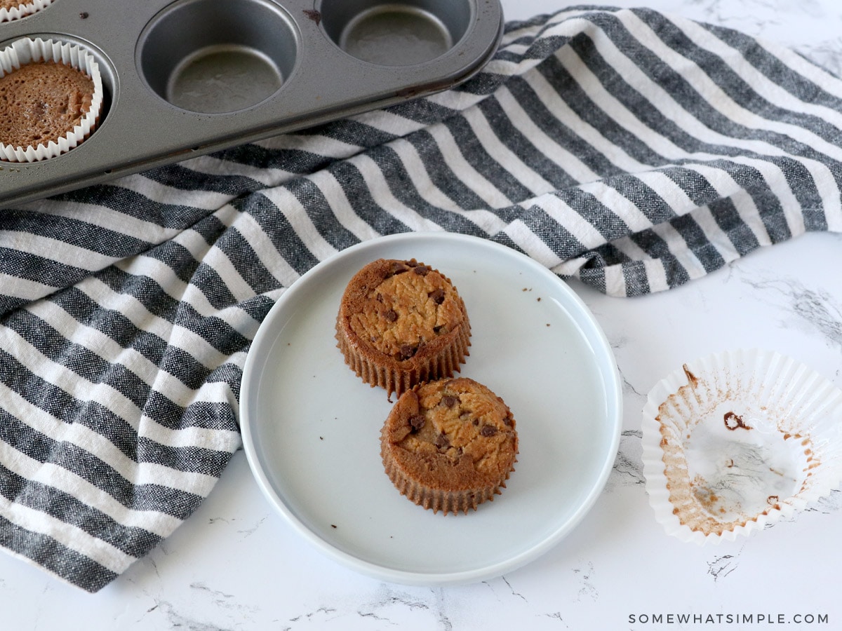 lava cakes on a white plate