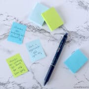 love notes written on post it notes