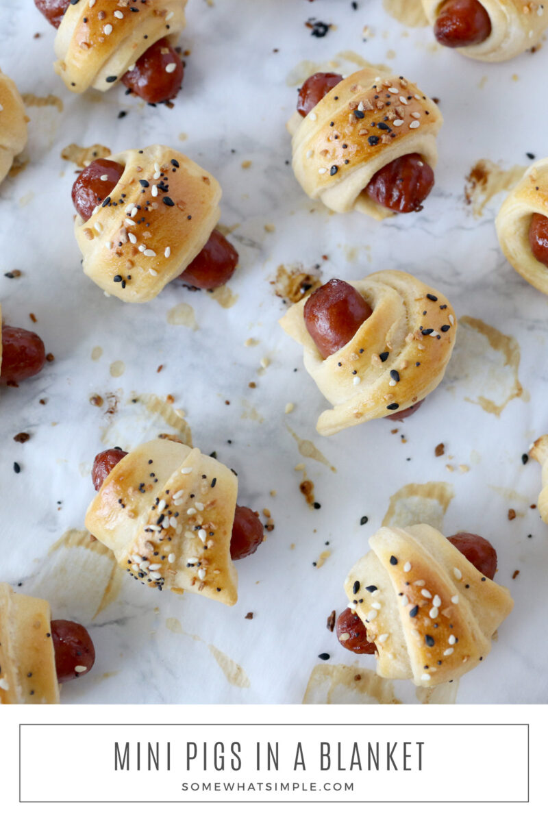 long image of pigs in a blanket